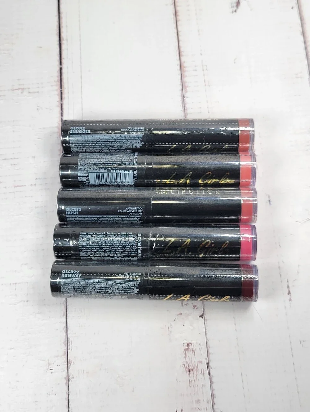 L.A. Girl Matte Flat Velvet Lipstick Bundle NEW!